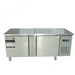 冷藏保鲜工作台双门不锈钢 商用厨房保鲜工作台价格