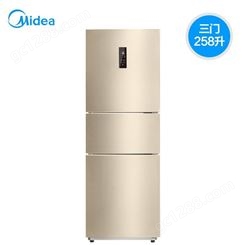 Midea/美的 BCD-258WTPZM(E)三门电冰箱家用风冷无霜一级节能智能