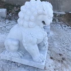 石雕狮子 汉白玉石狮子 大理石狮子 天安门狮子 狮子雕刻厂家