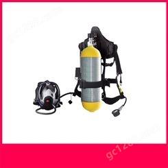 消防正压式压缩空气碳纤维钢瓶 空气呼吸器带呼吸面具面罩6.8L