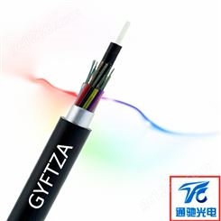 非金属阻燃48芯单模光纤 GYFTZA-48B1地埋重铠非金属加强阻架空、管道 TCGD/通驰光电 GYFTA光缆
