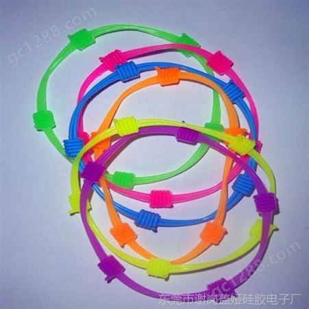 多年诚信通用户节日礼品硅胶粉红色硅胶手环环形GY-012手环