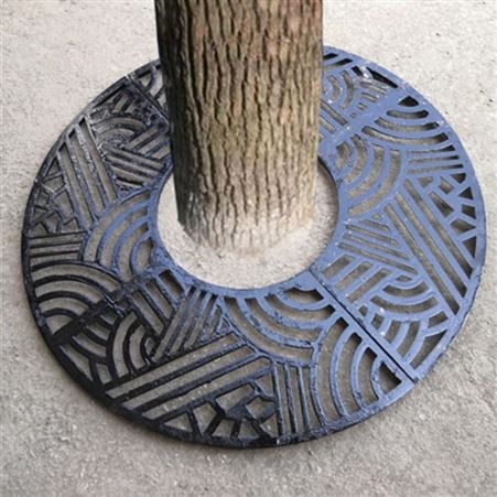 普罗盾厂家定制 圆形铸铁树池篦子 1.2米直径铸铁树池盖板现货