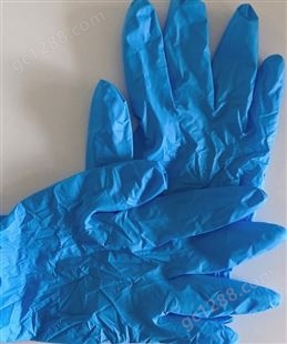 合成防护手套蓝色,一次性丁腈手套,蓝色防护手套,手套工厂,手套批发,手货