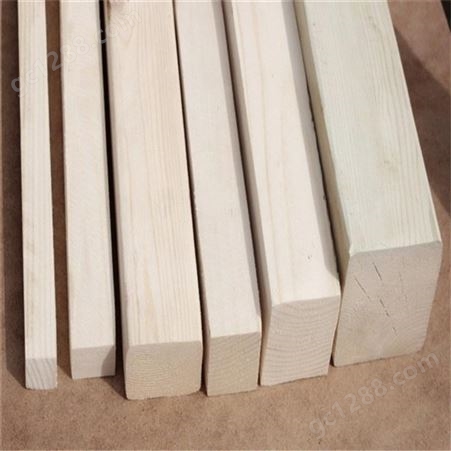 厂家批发建筑工程木方价格 支模用工地木方规格尺寸齐全_禄森木业