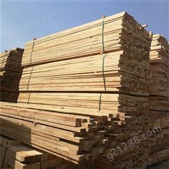 批发销售建筑工程方木价格 工地常用花旗松建筑木方口料_禄森木业