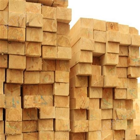工地木方花旗松建筑木方材质 4x8花旗松木方一根价格