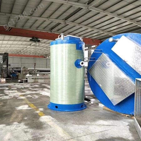 河北沃隆 厂家供应 玻璃钢一体化泵站价格 一体化雨水泵站 型号齐全