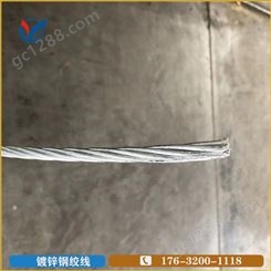 镀锌钢绞线 2.1×7 直径：6.33mm 国标钢绞线 盛金源 用于电缆厂导线线芯