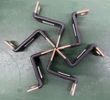 铜箔软连接 动力电池间铜软连接 PVC浸塑铜排生产定制厂家