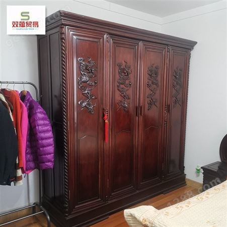 杭州市红木家具回收 高价回收酸枝大床 酸枝衣柜 酸枝卧房一套