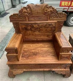 二手红木家具回收 家具 大红酸枝皇宫椅收购 嘉宏阁