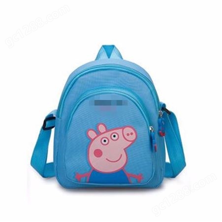 2018新款卡通可爱印花社会小猪儿童包包单肩斜挎包幼儿园书包定制