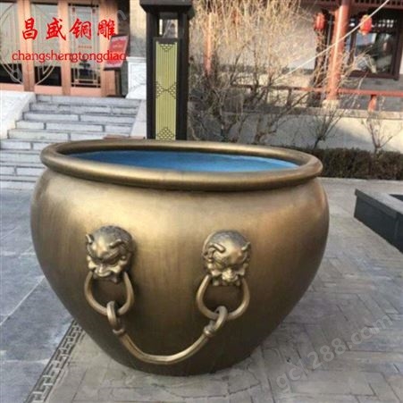浙江昌盛铜雕口径1米铜缸厂家批发
