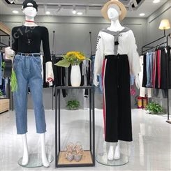 2019年新款女装牛仔裤 专柜*剪标拿货 广州盛发品牌折扣女装