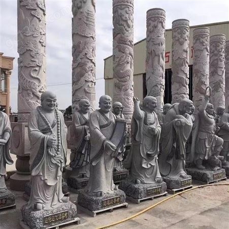 城市广场石龙柱雕刻 青石龙柱子量大从优 定制寺庙石龙柱 加工制作汉白玉盘龙柱