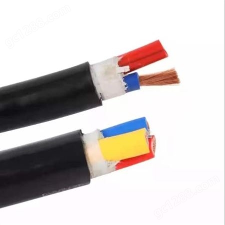  弘泰线缆有限公司 一枝秀 铜芯软电缆双层皮黑护套阻燃电缆RVVZ1芯