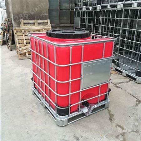广东 大口 一吨 化工运输桶 带框架阀门 塑料吨桶