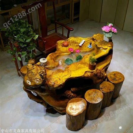 qh-001苏州 楠木茶桌 根雕小茶桌价格 启航木业