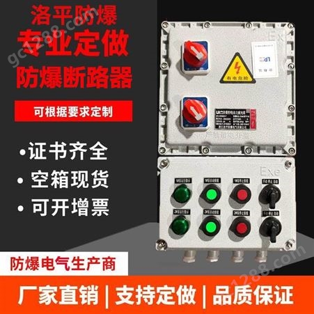 BQC53防爆磁力启动器三相电机控制箱220V380V7.5KW水泵风机按钮箱