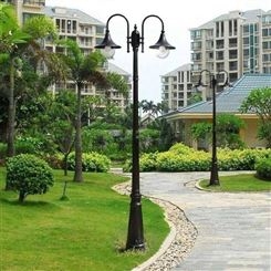 欧式庭院灯路灯户外灯3米防水家用双头高杆景观灯改造小区草坪灯