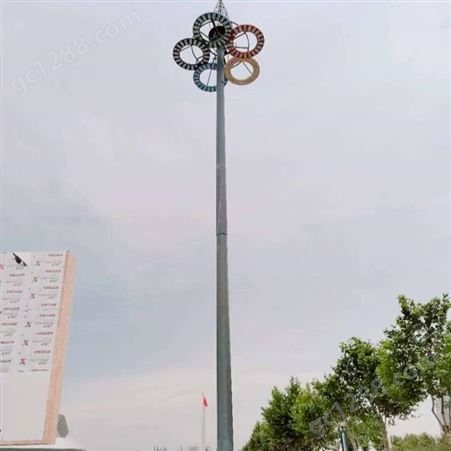 南京天煌照明TH-GG-01 20米五环特色高杆灯景观灯 热镀锌 防风抗腐蚀 定制 厂家