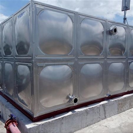 供应304不锈钢水箱 方形消防保温组合式热镀锌箱
