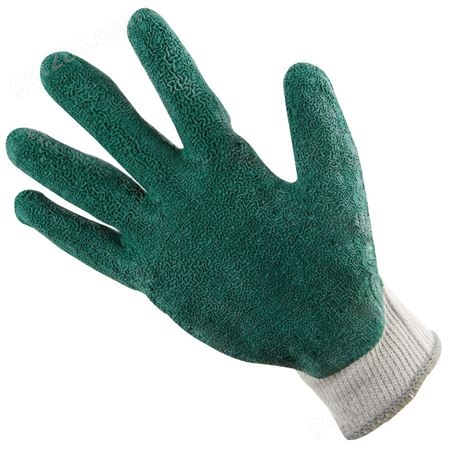 世达FS0301 劳保手套乳胶涂层掌浸防滑耐磨胶皮工业手套棉纱针织