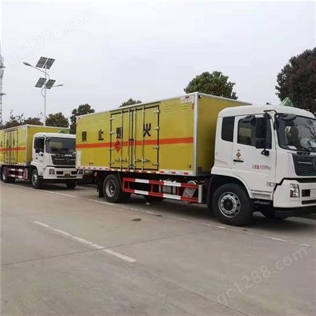 10吨腐蚀性物品厢式运输车 东风天锦10吨8类危险品运输车