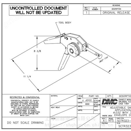美国DMC-USA CAGE 11851 032 Safe-T-Cable 手动保险枪SCTR323