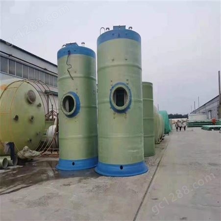 川胜玻璃钢泵站一体化雨水泵站 排污泵站玻璃钢预制泵站