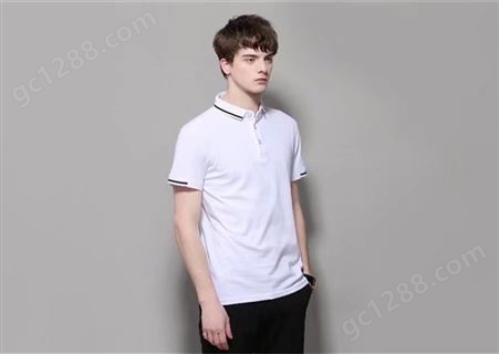 HM529款白色polo衫 江西广告衫 定制文化衫 南昌T恤衫批发
