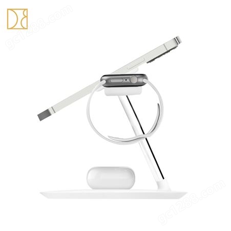 D8磁吸三合一无线充电器智能iPhone12/13手表蓝牙耳机招全国代理