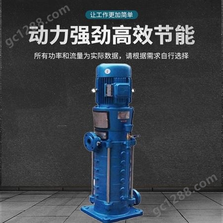 羊城 DL型高楼供水增压立式多级离心泵 工地给水加压泵 生活增压泵