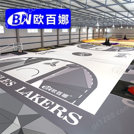 欧百娜pvc运动地胶球馆纯色防滑弹性地板轮滑平衡车培训专用地垫