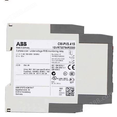 ABB监视继电器CM-MPS.41S德国进口相序保护器CM-MPS.41