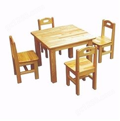 幼儿园桌椅实木环保儿童桌椅早教培训桌椅厂家批发幼儿园家具