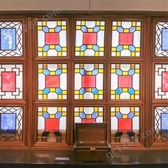 森雕定制中式实木花格门窗西关特色满洲窗木雕