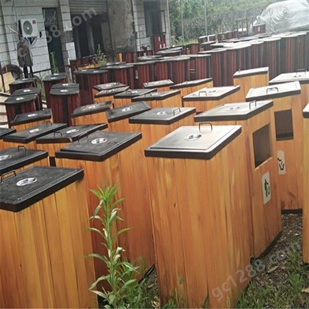 重庆垃圾箱 阿力达 环卫垃圾箱 钢木垃圾桶批发 