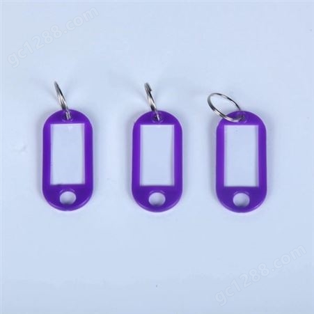 厂家批发彩色塑料钥匙牌创意钥匙扣记号牌行李标签牌配饰挂件
