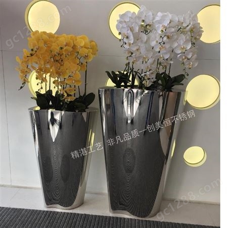 订做钛金不锈钢花盆容器 园艺花箱