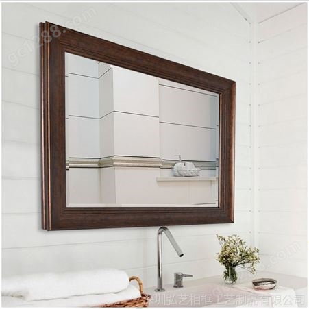 欧式镜框 浴室镜子 装饰镜 洗手间镜子 玻璃银镜挂镜 PS发泡