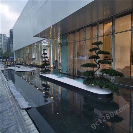 20厚中国黑石英砖 水池光面中国黑PC砖 600x1200仿石材水景专用