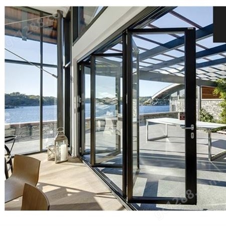 折叠门 玻璃重型折叠门 金意享阳台大折叠门批发