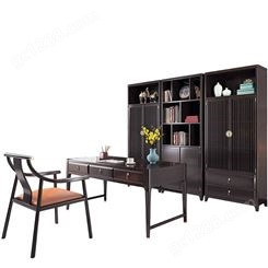 新中式实木家具书桌 百年木歌 儿童书柜书桌
