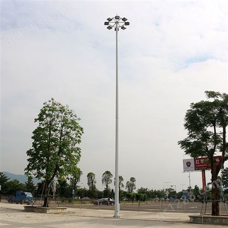 肇庆室外足球场照明灯杆 标准足球场灯杆定制加工 配安装图纸