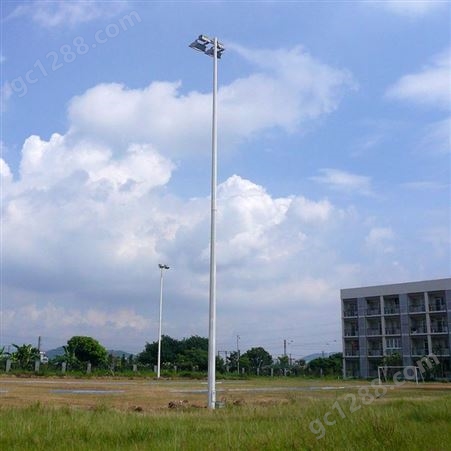 肇庆室外足球场照明灯杆 标准足球场灯杆定制加工 配安装图纸