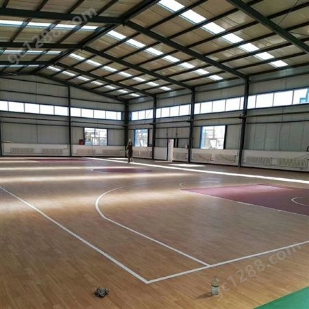 pvc运动地板 篮球场实木地板 学校操场塑胶地板 
