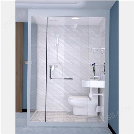百思沐整体卫生间BLS1115直供一体卫浴 定制成品浴室 集成淋浴房